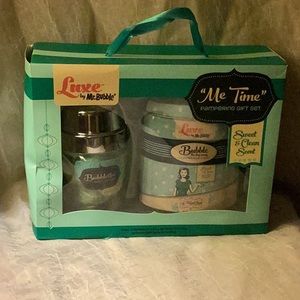 Nib Luxe bath set- Me Time pampering gift set, Sweet & Clean Scent, Mr. bubble